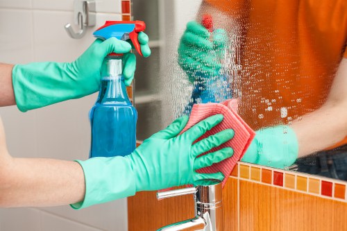 Professional office cleaning for desks and shared surfaces