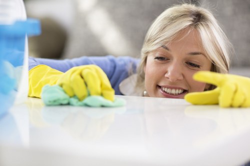 Kitchen surface cleaning as part of house cleaning services