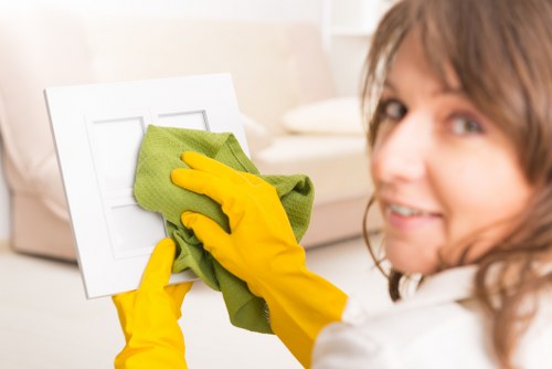 Bathroom limescale removal during end of tenancy cleaning